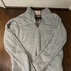 True Grit Gray Zip Up Sweater